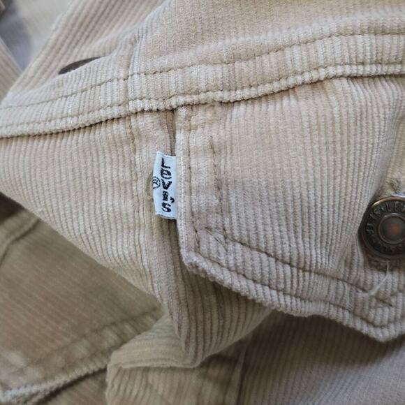 Vintage 70s Levi's Corduroy Trucker Jacket Size XS (34) Made in USA Pockets - Picture 9 of 11